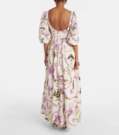 Agua by Agua Bendita Viviane floral cotton maxi dress | Thumbnail 5