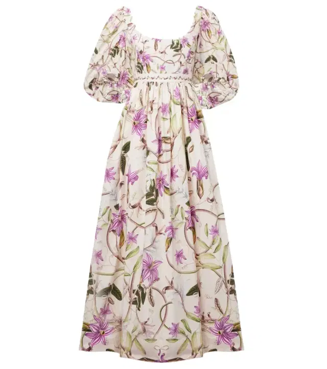 Agua by Agua Bendita Viviane floral cotton maxi dress