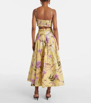 Agua by Agua Bendita Morgina floral cotton bustier | Thumbnail 4