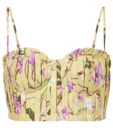 Agua by Agua Bendita Morgina floral cotton bustier | Thumbnail 1
