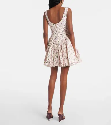 Agua by Agua Bendita Pluma floral cotton minidress | Thumbnail 6