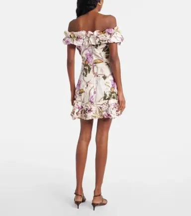 Agua by Agua Bendita Jardin Mutisia floral cotton minidress | Thumbnail 5