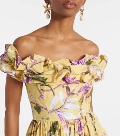 Agua by Agua Bendita Espliego floral cotton poplin maxi dress | Thumbnail 4