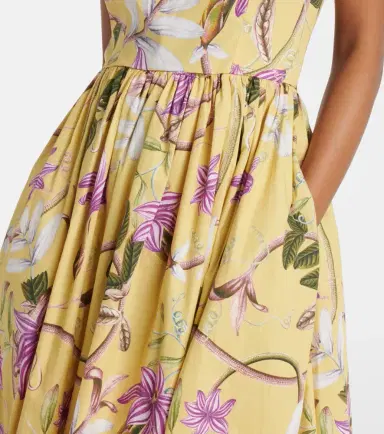 Agua by Agua Bendita Espliego floral cotton poplin maxi dress | Thumbnail 5