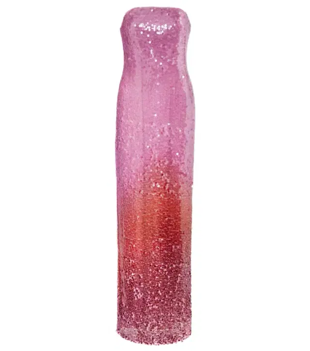 Simkhai Leilani ombré sequined gown