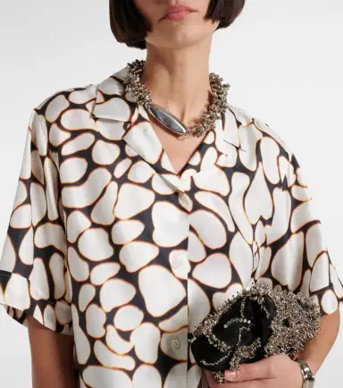 Dries Van Noten Printed silk shirt | Thumbnail 4