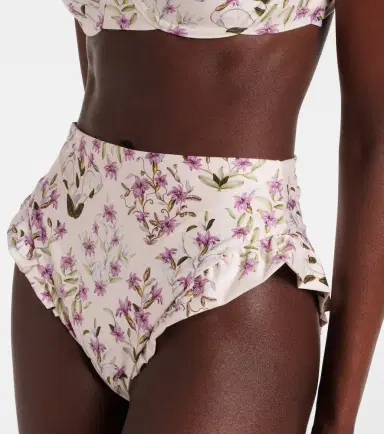 Agua by Agua Bendita Jengibre floral ruffled bikini bottoms | Thumbnail 2