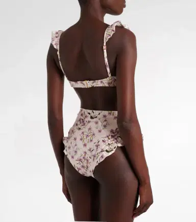 Agua by Agua Bendita Jengibre floral ruffled bikini bottoms | Thumbnail 3