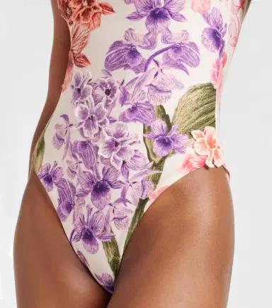 Agua by Agua Bendita Floral-appliqué swimsuit | Thumbnail 5