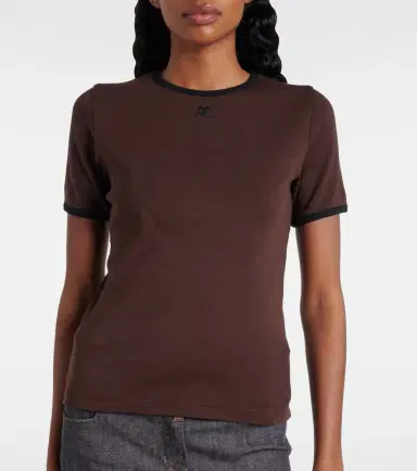 Courreges Courrèges Logo cotton T-shirt | Thumbnail 5