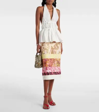 Dries Van Noten Gathered halterneck top | Thumbnail 4