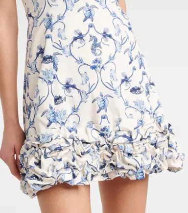 Agua by Agua Bendita Jardin off-shoulder cotton minidress | Thumbnail 2