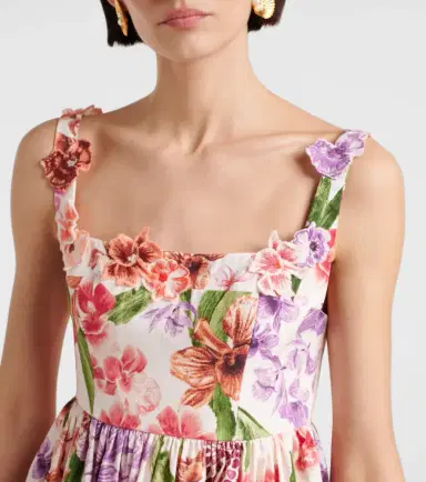 Agua by Agua Bendita Barbare floral cotton minidress | Thumbnail 3