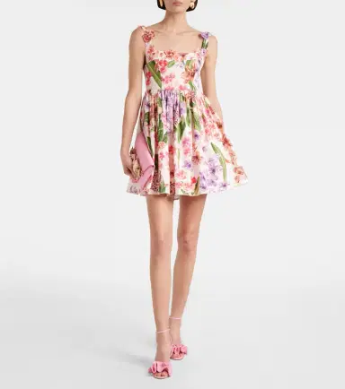 Agua by Agua Bendita Barbare floral cotton minidress | Thumbnail 4