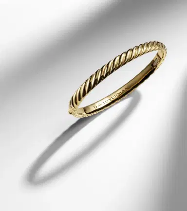 David Yurman Sculpted Cable 18kt gold bangle | Thumbnail 5