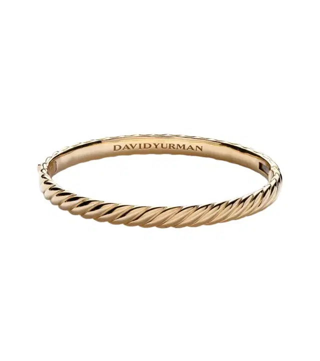 David Yurman Sculpted Cable 18kt gold bangle