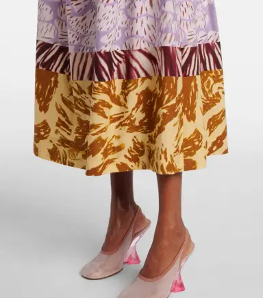 Dries Van Noten Printed cotton maxi skirt | Thumbnail 5