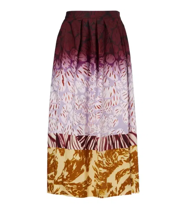 Dries Van Noten Printed cotton maxi skirt