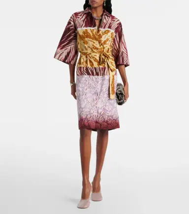 Dries Van Noten Printed cotton poplin shirt dress | Thumbnail 5