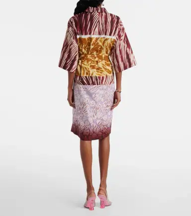 Dries Van Noten Printed cotton poplin shirt dress | Thumbnail 6