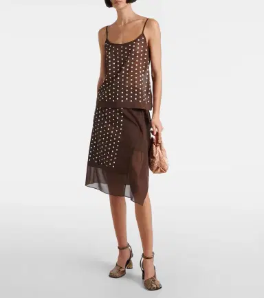 Dries Van Noten Polka-dot silk-blend tank top | Thumbnail 2