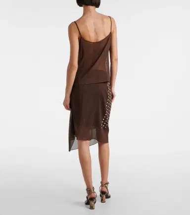 Dries Van Noten Polka-dot silk-blend tank top | Thumbnail 3
