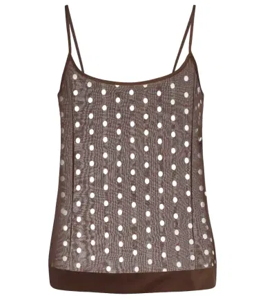 Dries Van Noten Polka-dot silk-blend tank top | Thumbnail 1