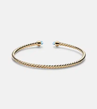 David Yurman Cablespira Flex 18kt gold cuff bracelet with topazes and diamonds | Thumbnail 3 David Yurman Cablespira Flex 18kt gold cuff bracelet with topazes and diamonds | Thumbnail 3