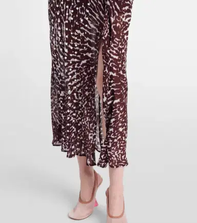Dries Van Noten Printed draped one-shoulder midi dress | Thumbnail 3