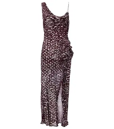 Dries Van Noten Printed draped one-shoulder midi dress | Thumbnail 1