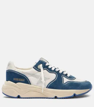 Golden Goose Running Sole suede-trimmed sneakers | Thumbnail 4