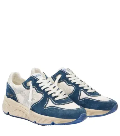 Golden Goose Running Sole suede-trimmed sneakers | Thumbnail 1