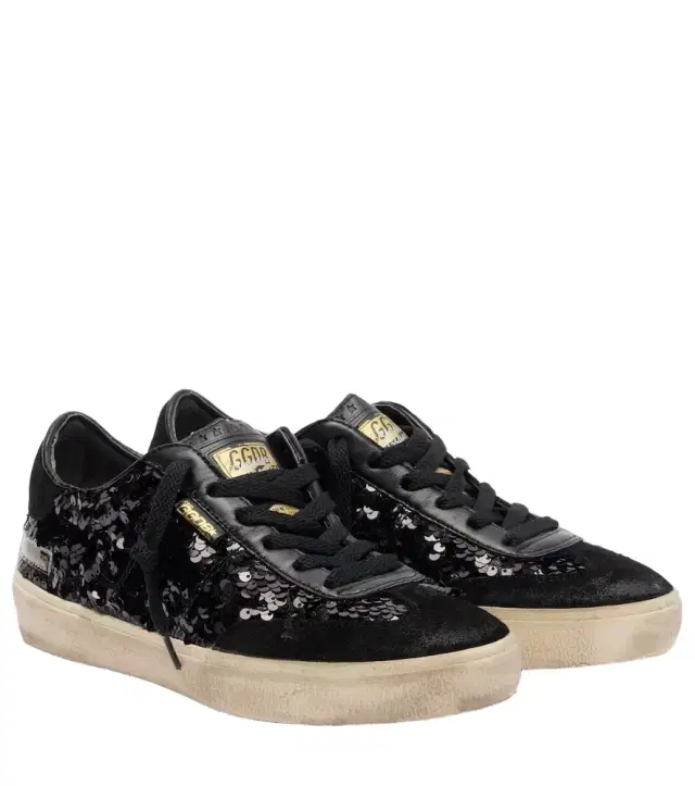 Golden Goose Soul Star sequined leather sneakers
