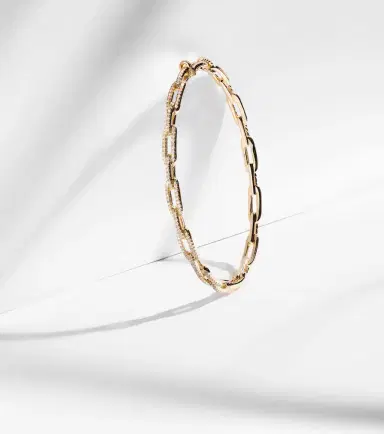 David Yurman Stax Chain Link 18kt gold bracelet with diamonds | Thumbnail 4 David Yurman Stax Chain Link 18kt gold bracelet with diamonds | Thumbnail 4