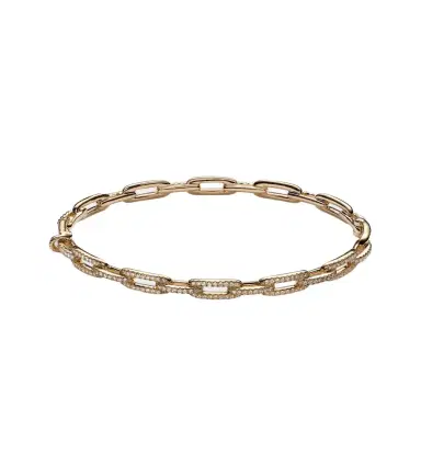 David Yurman Stax Chain Link 18kt gold bracelet with diamonds | Thumbnail 1 David Yurman Stax Chain Link 18kt gold bracelet with diamonds | Thumbnail 1