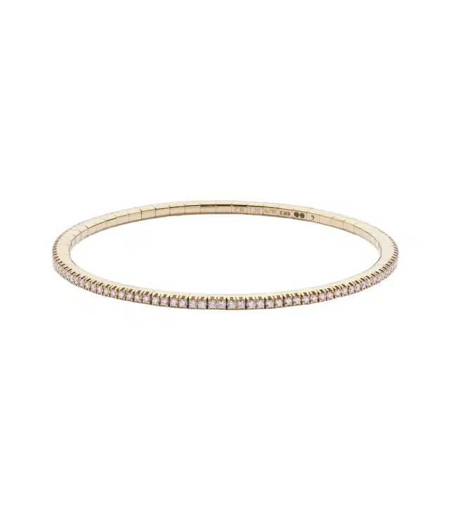 Bucherer Fine Jewellery Stretchy 18kt gold bracelet with diamonds