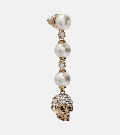 Alexander McQueen Skull crystal-embellished drop earrings | Thumbnail 4