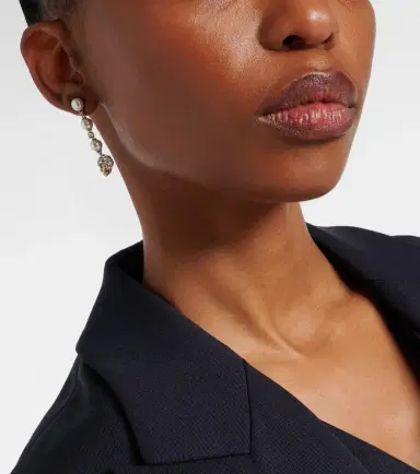 Alexander McQueen Skull crystal-embellished drop earrings | Thumbnail 5