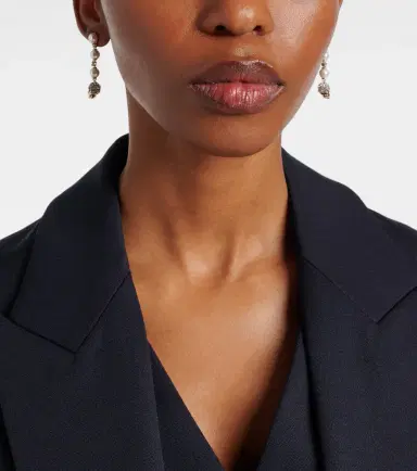 Alexander McQueen Skull crystal-embellished drop earrings | Thumbnail 6