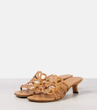 Loewe Paula's Ibiza Petal Anagram leather mules | Thumbnail 4