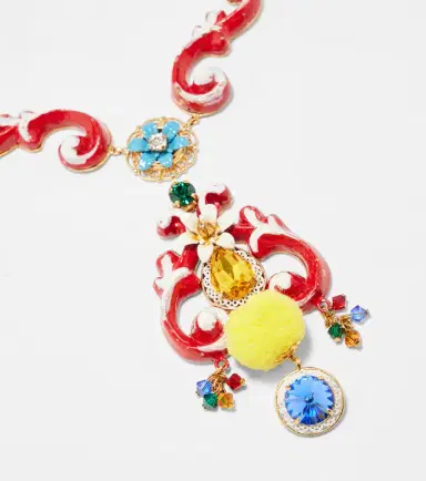 Dolce & Gabbana Taormina embellished pendant necklace | Thumbnail 2