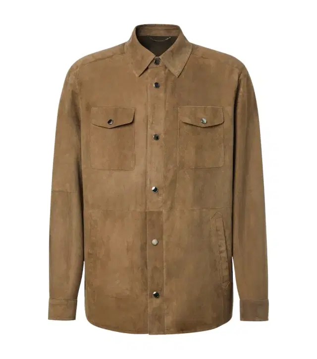 Canali Suede overshirt
