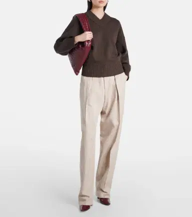 Bottega Veneta High-rise tapered pants | Thumbnail 4