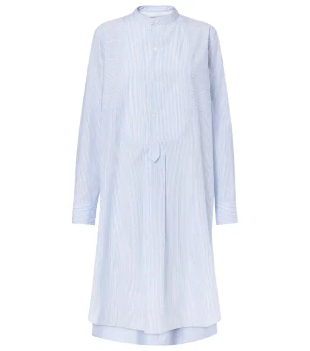 Striped cotton shirt dress