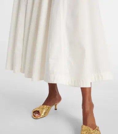 Bottega Veneta Paneled cotton-blend midi dress | Thumbnail 3