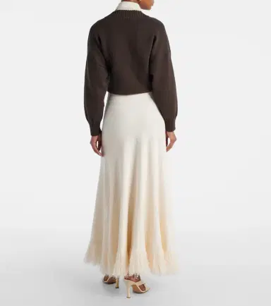 Bottega Veneta Knitted cotton-blend maxi skirt | Thumbnail 5 Bottega Veneta Knitted cotton-blend maxi skirt | Thumbnail 5