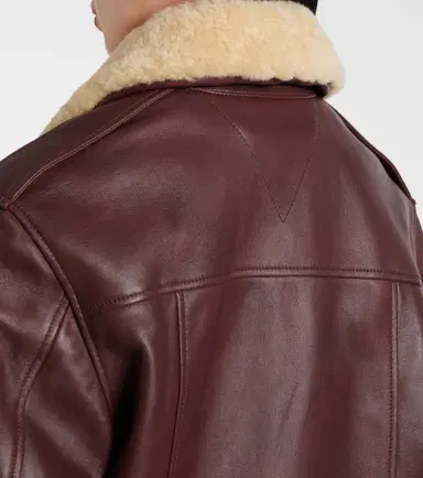 Bottega Veneta Shearling-trimmed leather jacket | Thumbnail 7