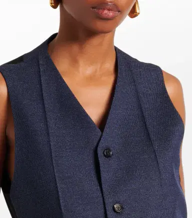 Bottega Veneta Wool drill vest | Thumbnail 2 Bottega Veneta Wool drill vest | Thumbnail 2