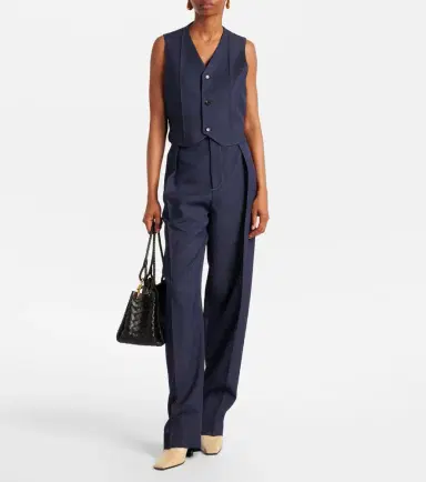 Bottega Veneta Wool drill vest | Thumbnail 3 Bottega Veneta Wool drill vest | Thumbnail 3
