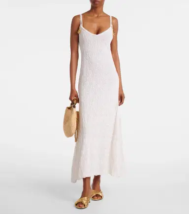 Bottega Veneta Fish Lace cotton and silk maxi dress | Thumbnail 2 Bottega Veneta Fish Lace cotton and silk maxi dress | Thumbnail 2